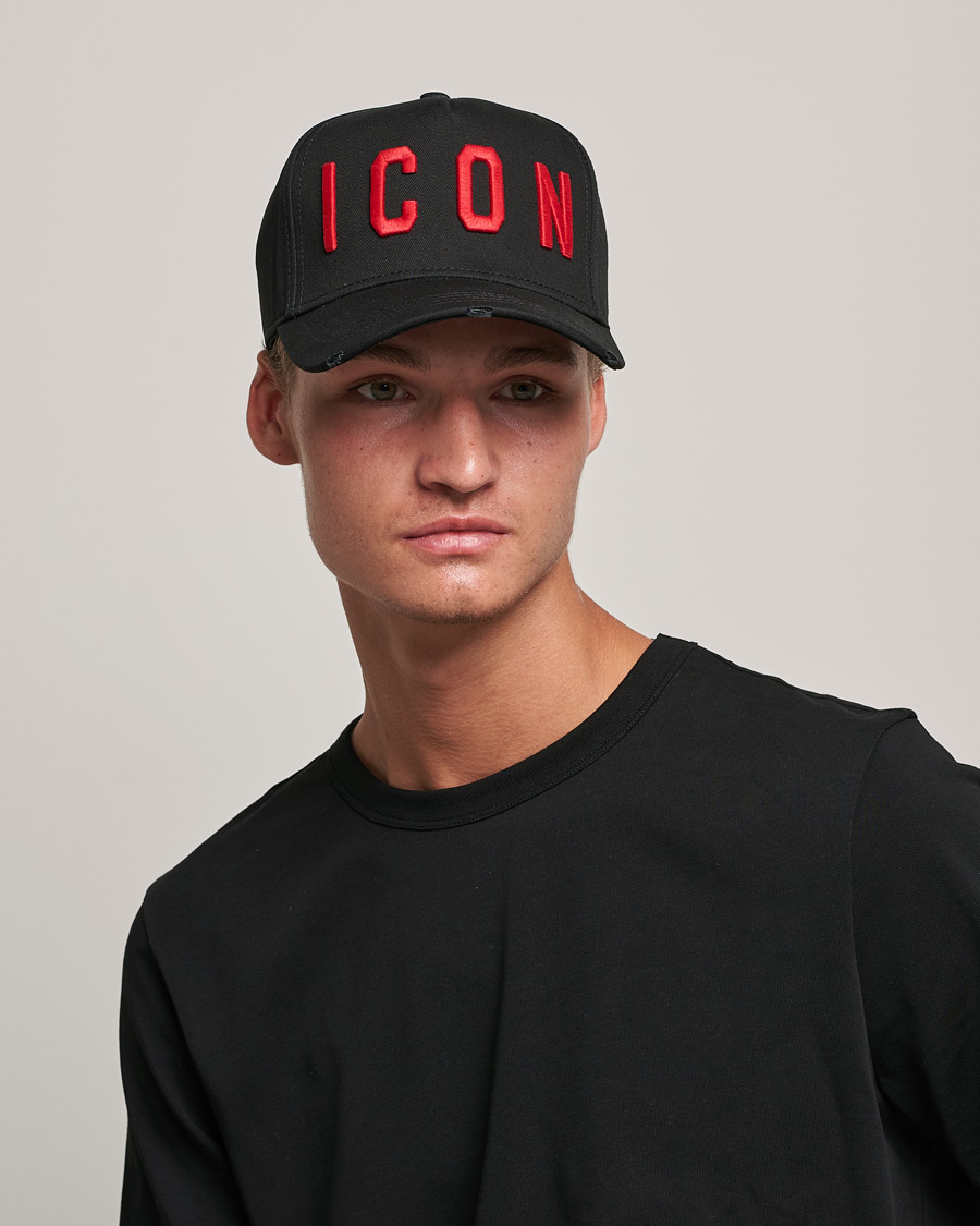 Mies |  | Dsquared2 | Icon Baseball Cap Black/Red