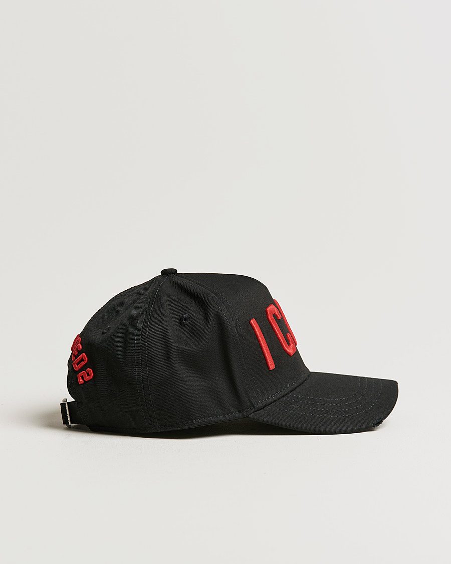 Mies | Päähineet | Dsquared2 | Icon Baseball Cap Black/Red