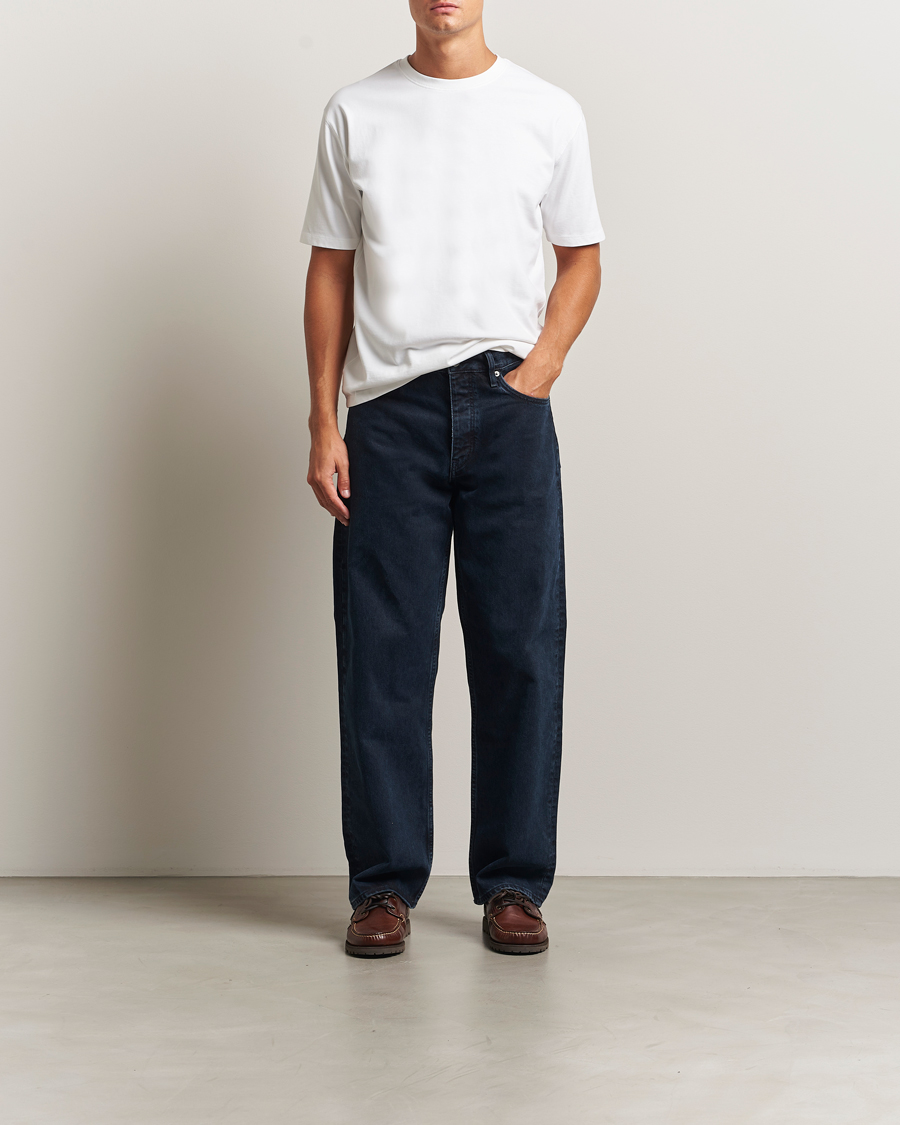 Mies | T-paidat | Drake's | Short Sleeve Hiking T-Shirt White