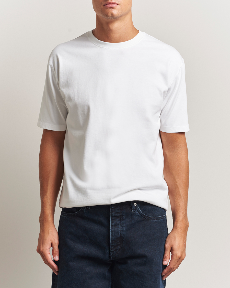 Mies | T-paidat | Drake's | Short Sleeve Hiking T-Shirt White