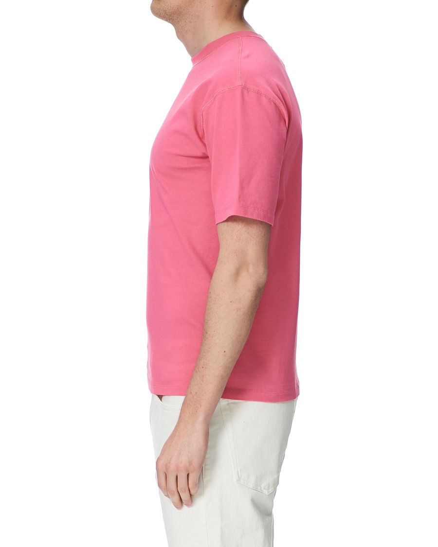 Mies | T-paidat | Drake's | Cotton Crew Neck Hiking Tee Fuschia