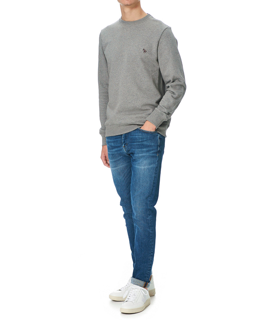 Mies | Harmaat collepuserot | PS Paul Smith | Organic Cotton Zebra Sweatshirt Grey