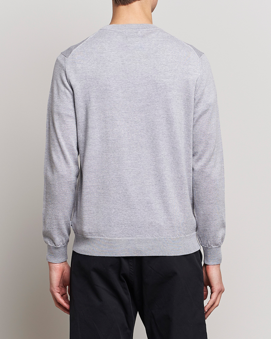 Mies | Puserot | NN07 | Ted Merino Crew Neck Pullover Light Grey