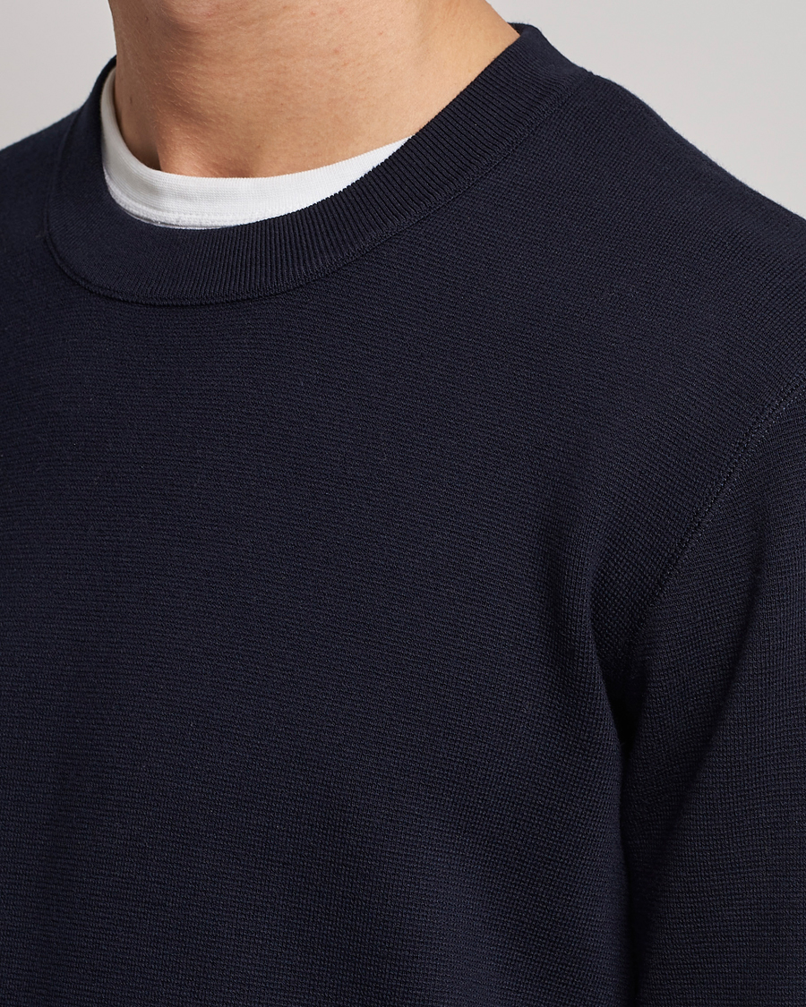 Mies | Puserot | NN07 | Luis Cotton/Modal Pullover Navy Blue