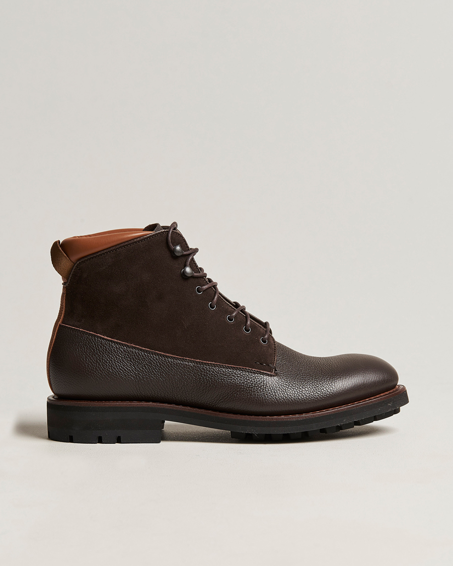 Mies | Heschung | Heschung | Raphia Leather/Suede Boot Moro/Coffee