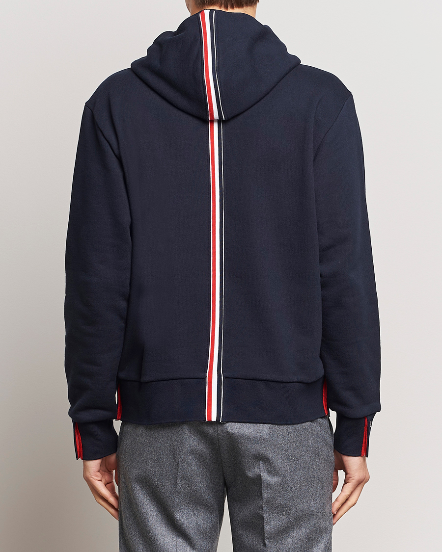 Mies | Puserot | Thom Browne | Back Stripe Hoodie Navy