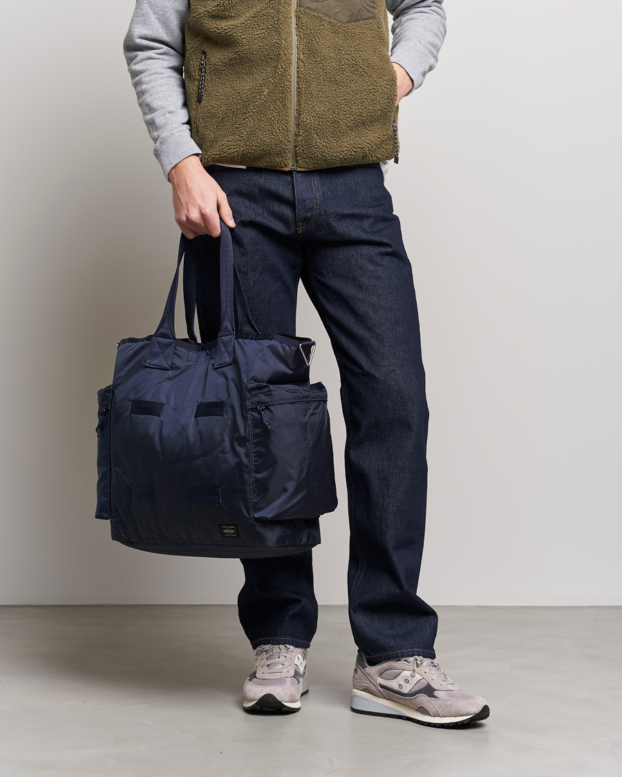 Mies | Laukut | Porter-Yoshida & Co. | Force 2Way Tote Bag Navy Blue