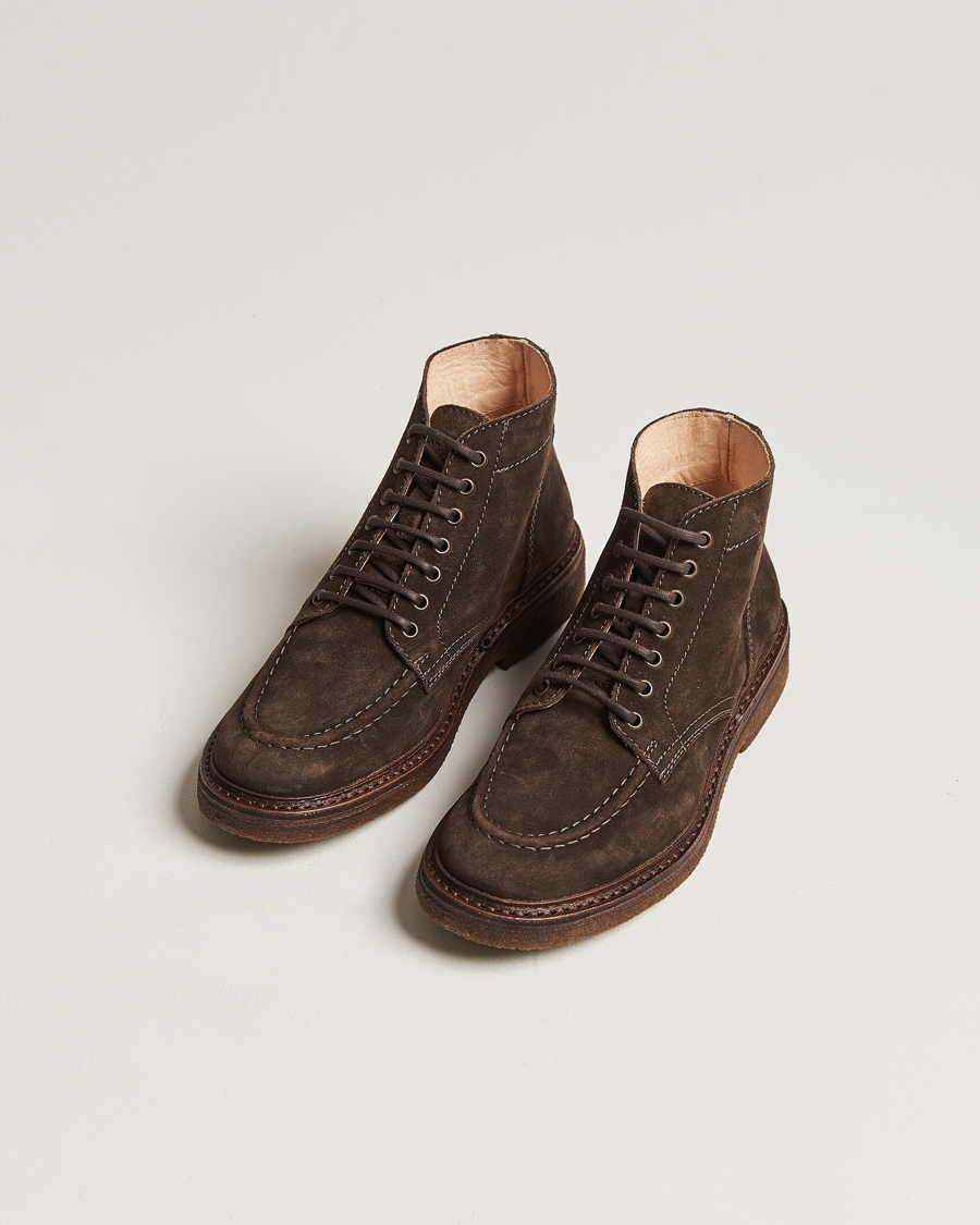 Mies |  | Astorflex | Nuvoflex Lace Up Boot Dark Brown Suede