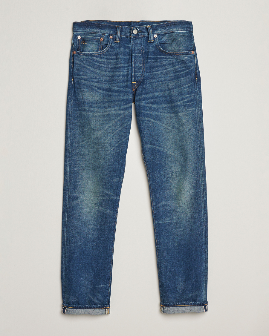 Mies | Farkut | RRL | Slim Narrow 5-Pocket Denim Grandfalls Wash