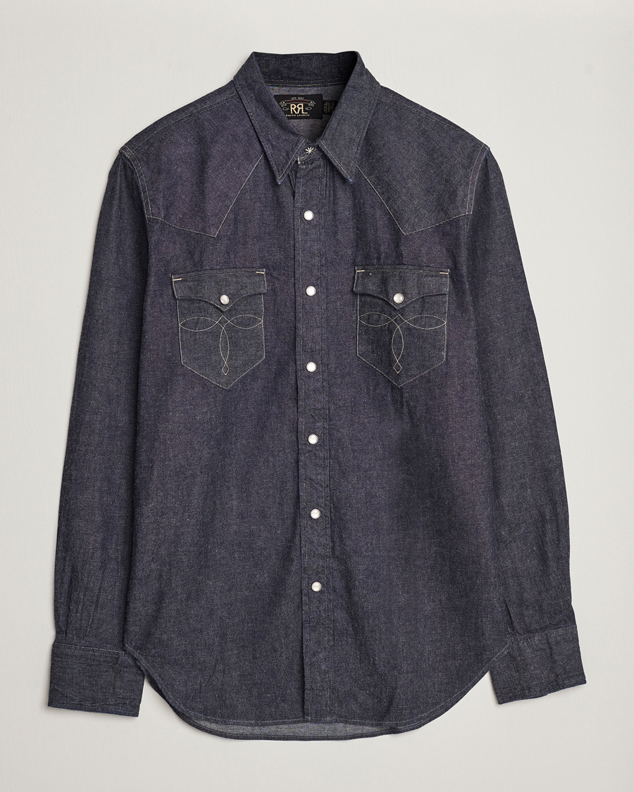 Mies | Kauluspaidat | RRL | Buffalo Western Shirt Rinse