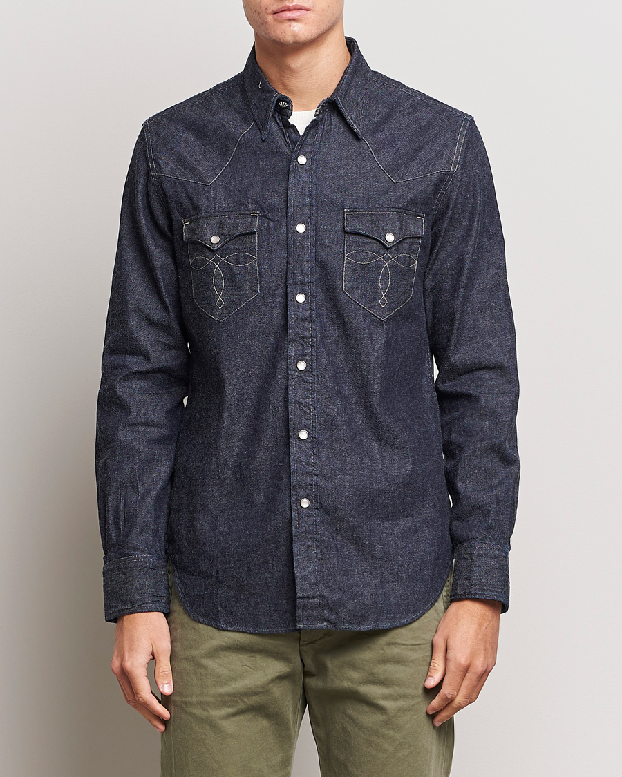 Mies | Kauluspaidat | RRL | Buffalo Western Shirt Rinse