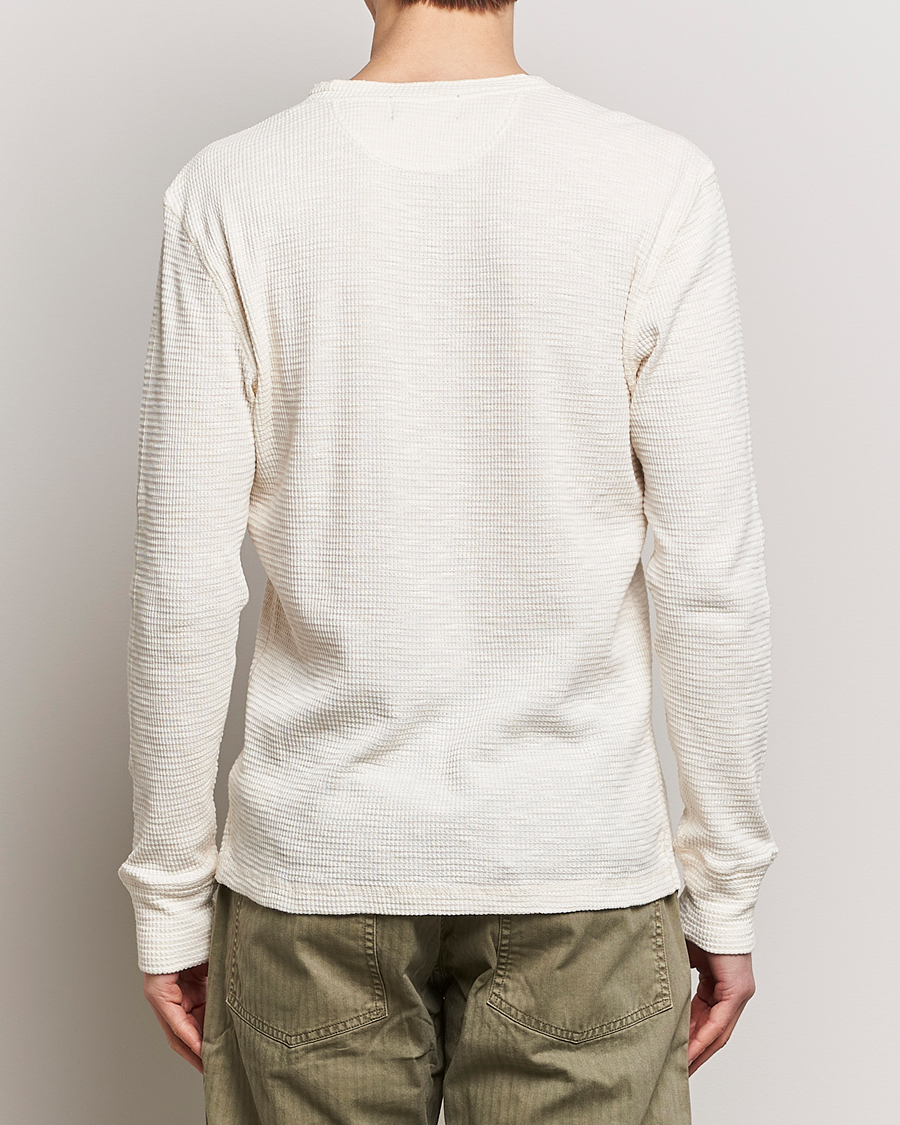 Mies | T-paidat | RRL | Long Sleeve Henley Paper White