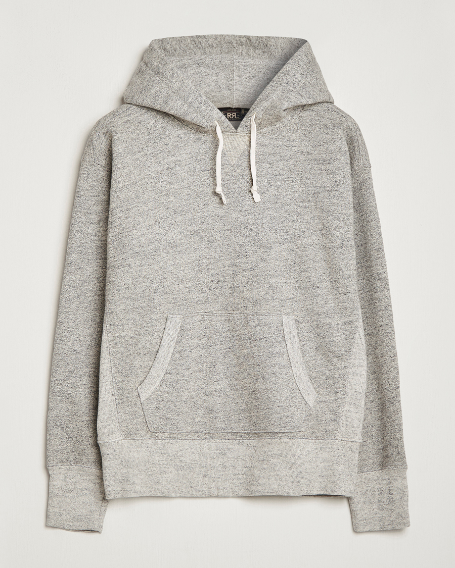 Mies | Puserot | RRL | Hooded Pullover Athletic Grey Heather