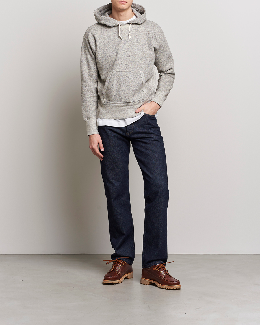 Mies | Puserot | RRL | Hooded Pullover Athletic Grey Heather
