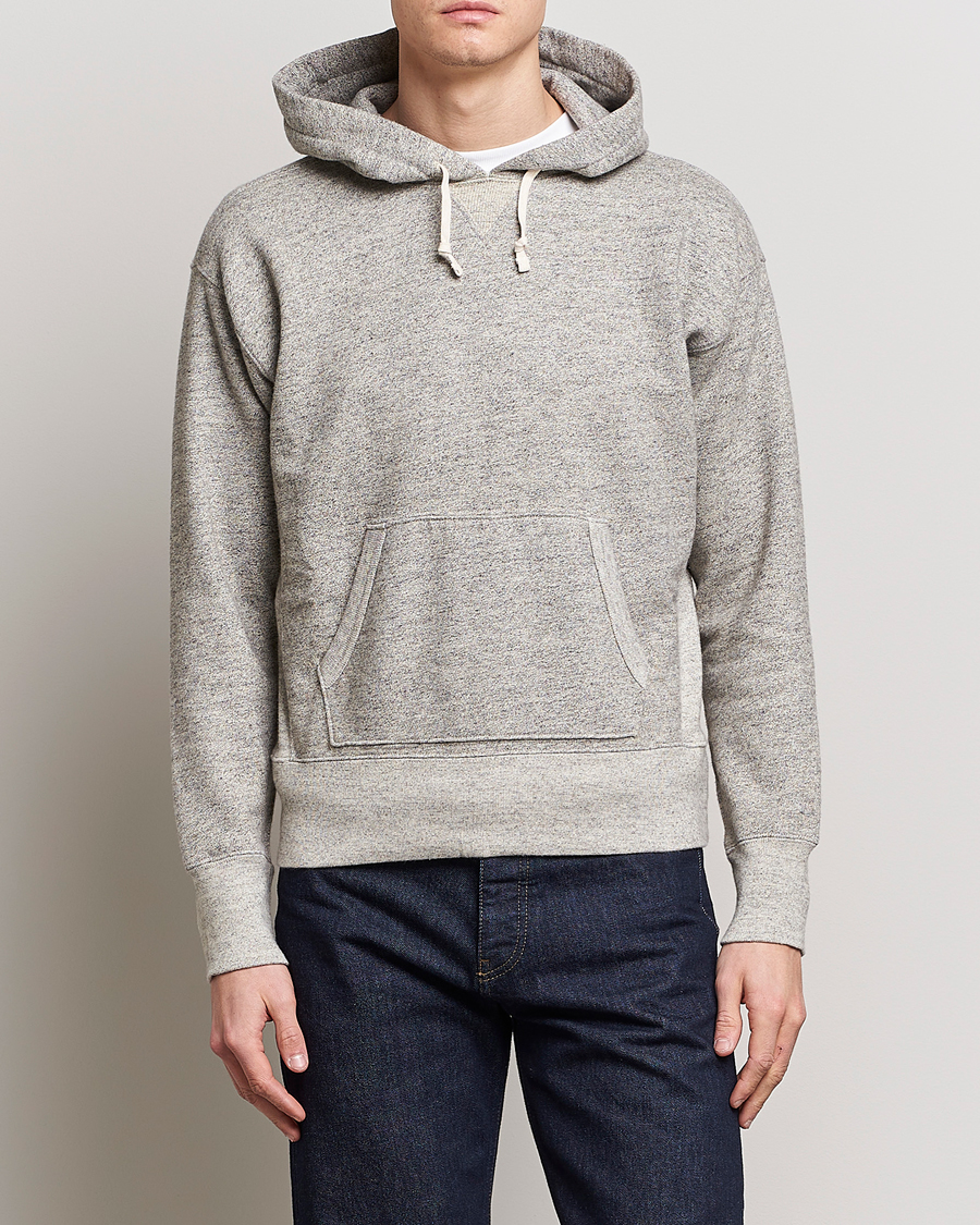 Mies | Puserot | RRL | Hooded Pullover Athletic Grey Heather