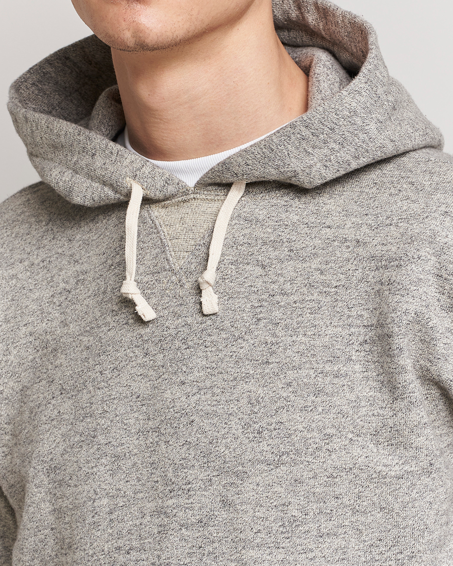 Mies | Puserot | RRL | Hooded Pullover Athletic Grey Heather