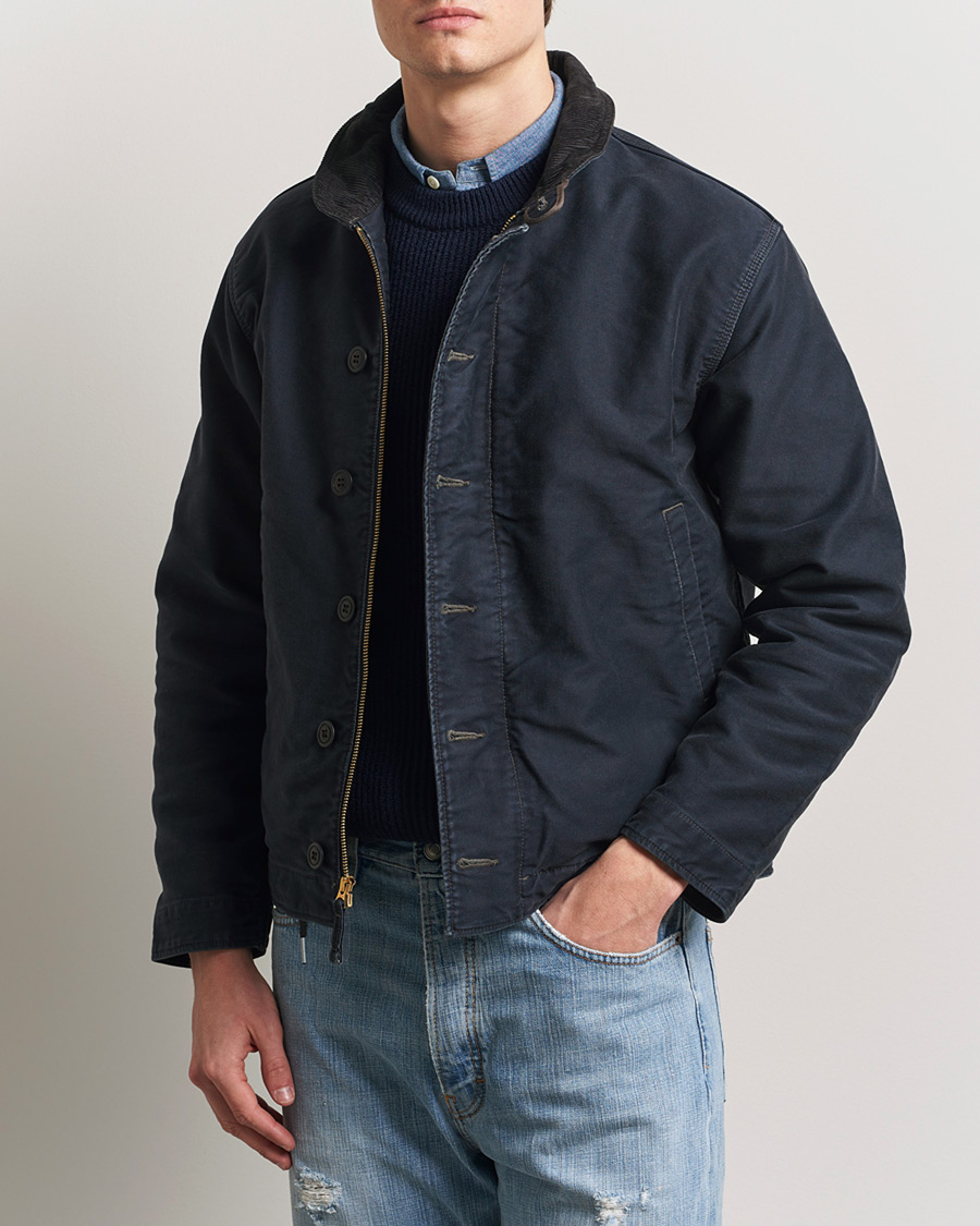Mies | Takit | RRL | Bower Deck Jacket Dark Navy