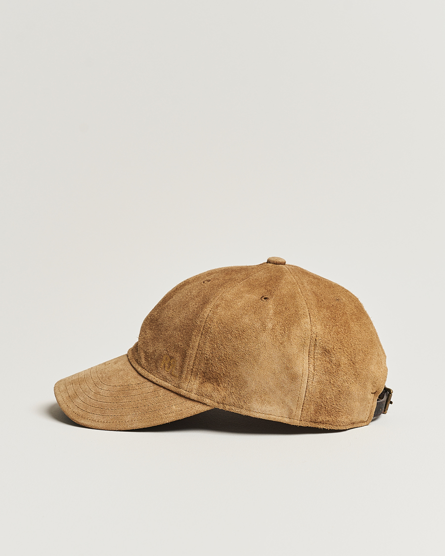 Mies | RRL Rough Out Baseball Cap Brown | RRL | Rough Out Baseball Cap Brown