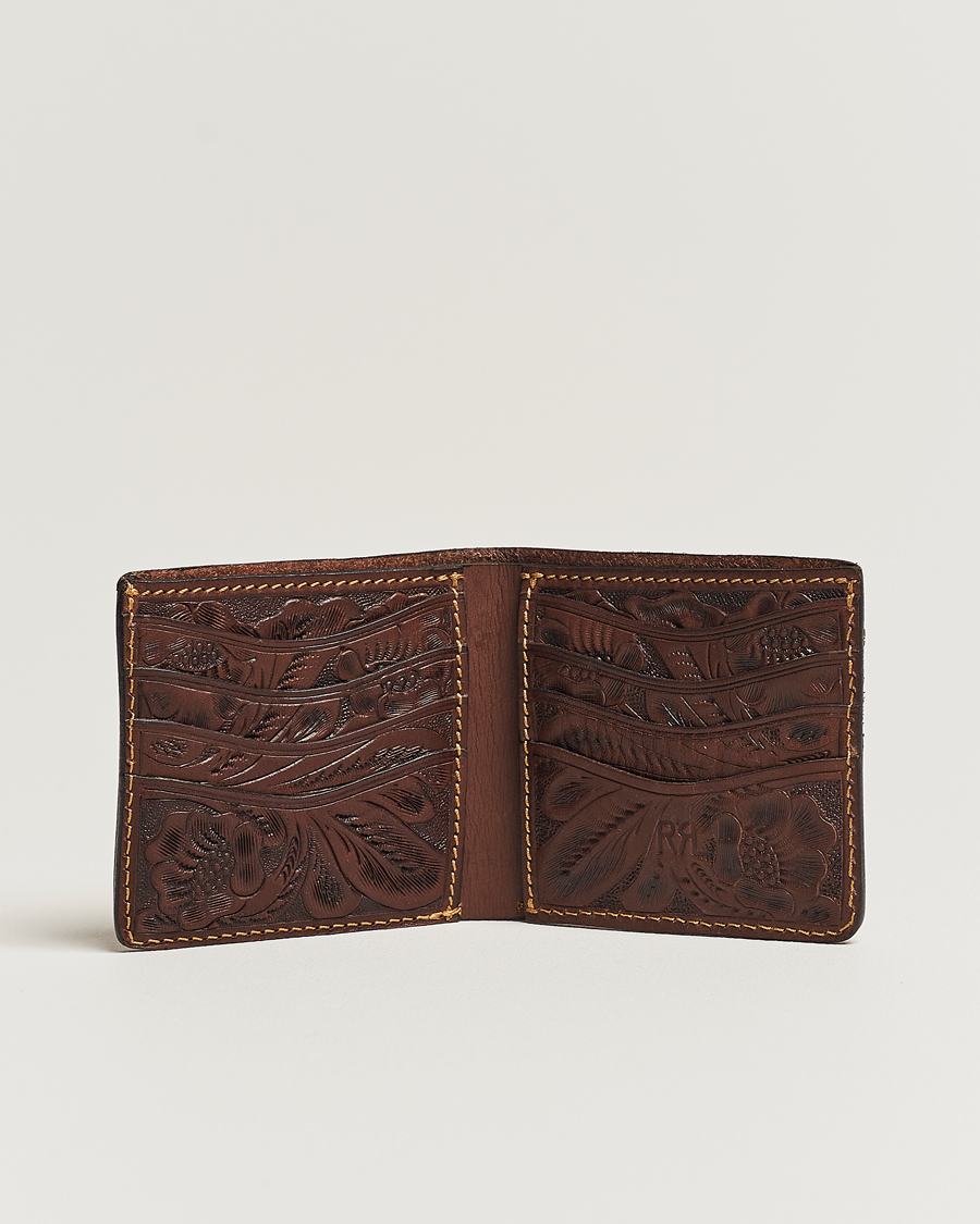 Mies | RRL Embossed Billfold Wallet Dark Brown | RRL | Embossed Billfold Wallet Dark Brown