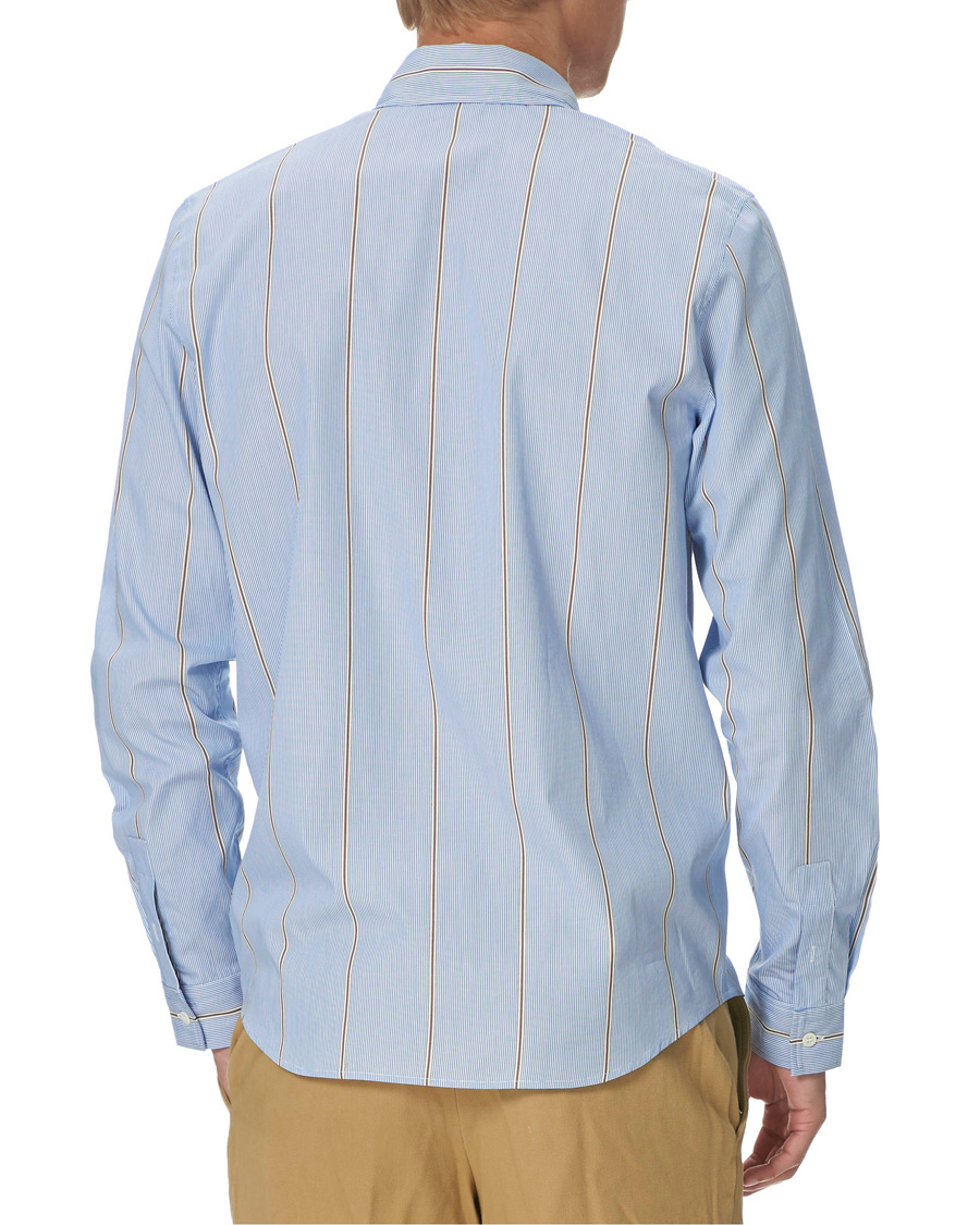 Mies | Kauluspaidat | A.P.C. | Anthony Striped Shirt Light Blue