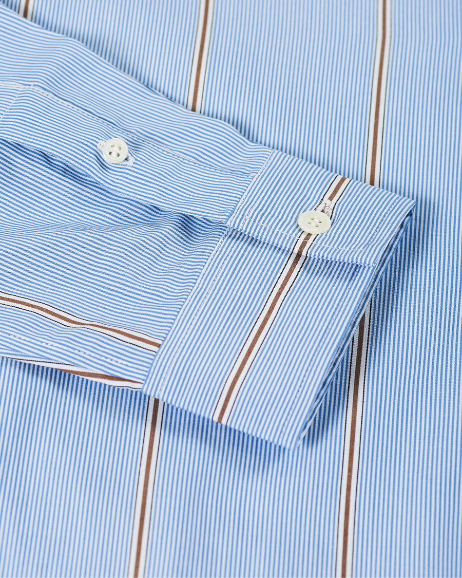 Mies | Kauluspaidat | A.P.C. | Anthony Striped Shirt Light Blue