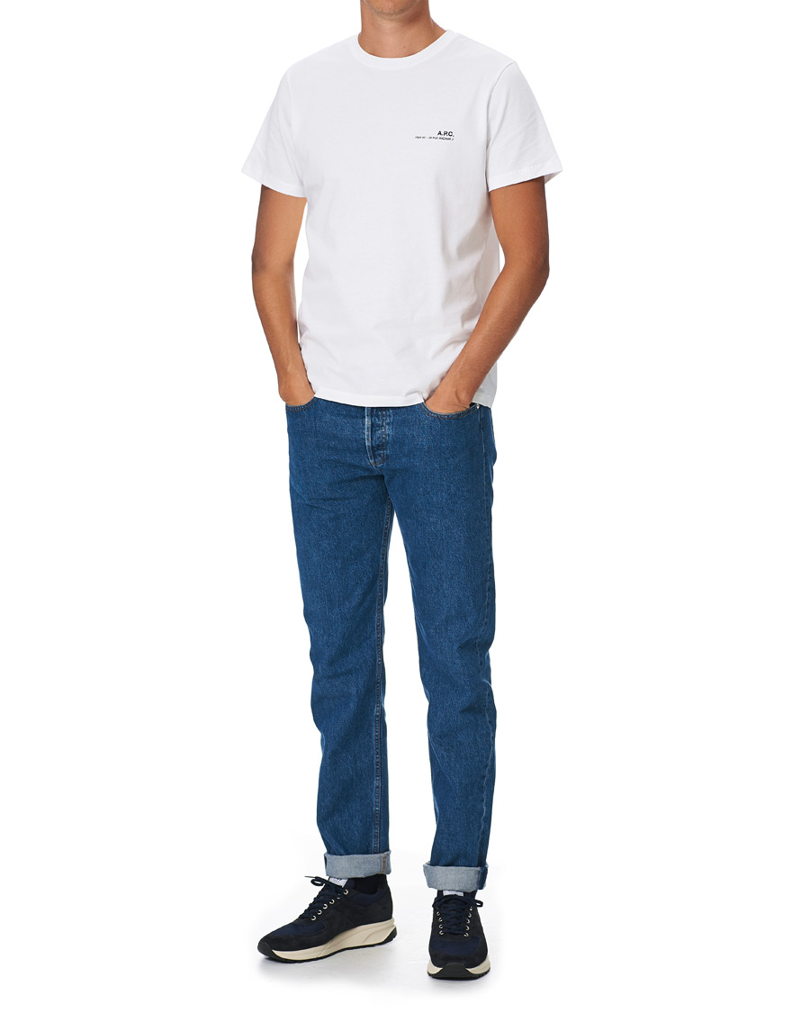 Mies | Tiedostava valinta | A.P.C. | Item Short Sleeve T-Shirt White