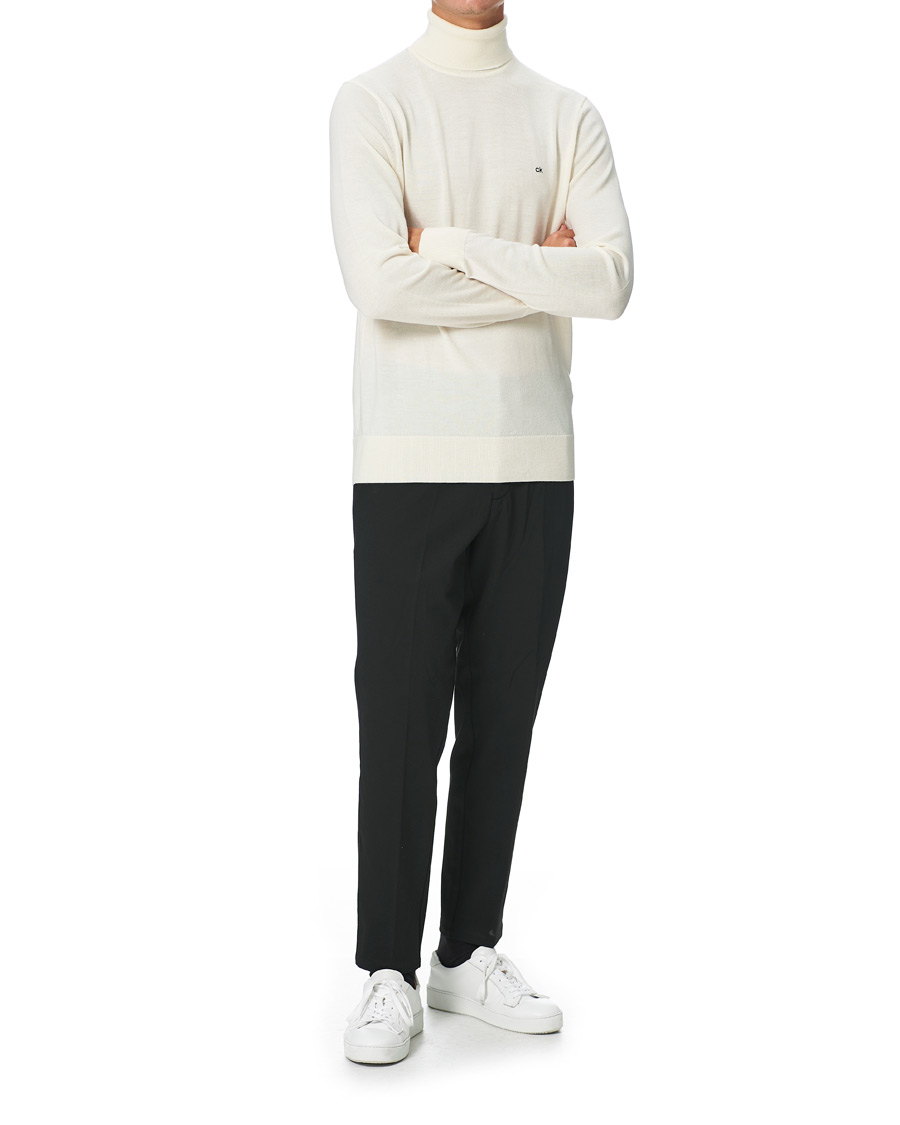 Mies | Housut | Calvin Klein | Tapered Fit Jersey Hybrid Pants Black