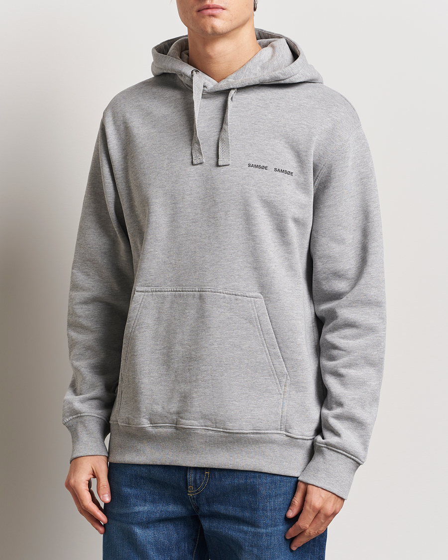 Mies | Puserot | Samsøe Samsøe | Norsbro Hoodie Grey Melange