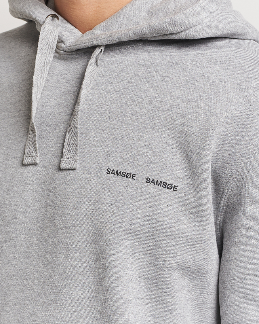 Mies | Puserot | Samsøe Samsøe | Norsbro Hoodie Grey Melange