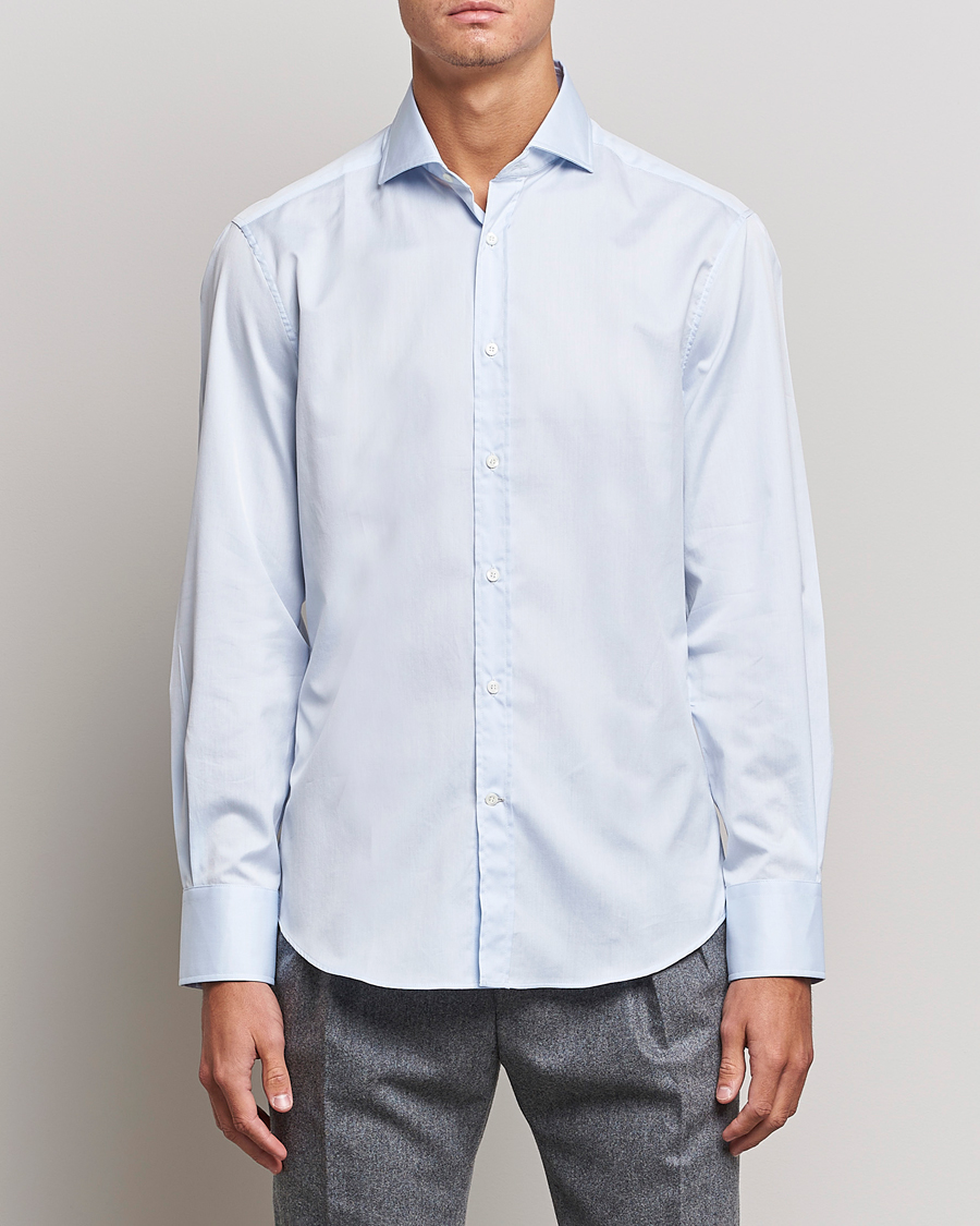 Mies | Rennot paidat | Brunello Cucinelli | Slim Fit Poplin Shirt Light Blue