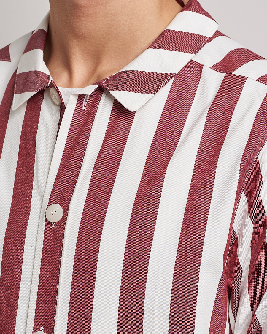 Mies | Yöpuvut ja kylpytakit | Nufferton | Uno Striped Pyjama Set Red/White