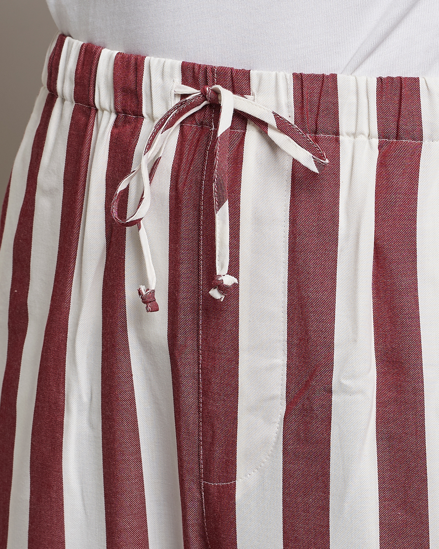 Mies | Yöpuvut ja kylpytakit | Nufferton | Uno Striped Pyjama Set Red/White