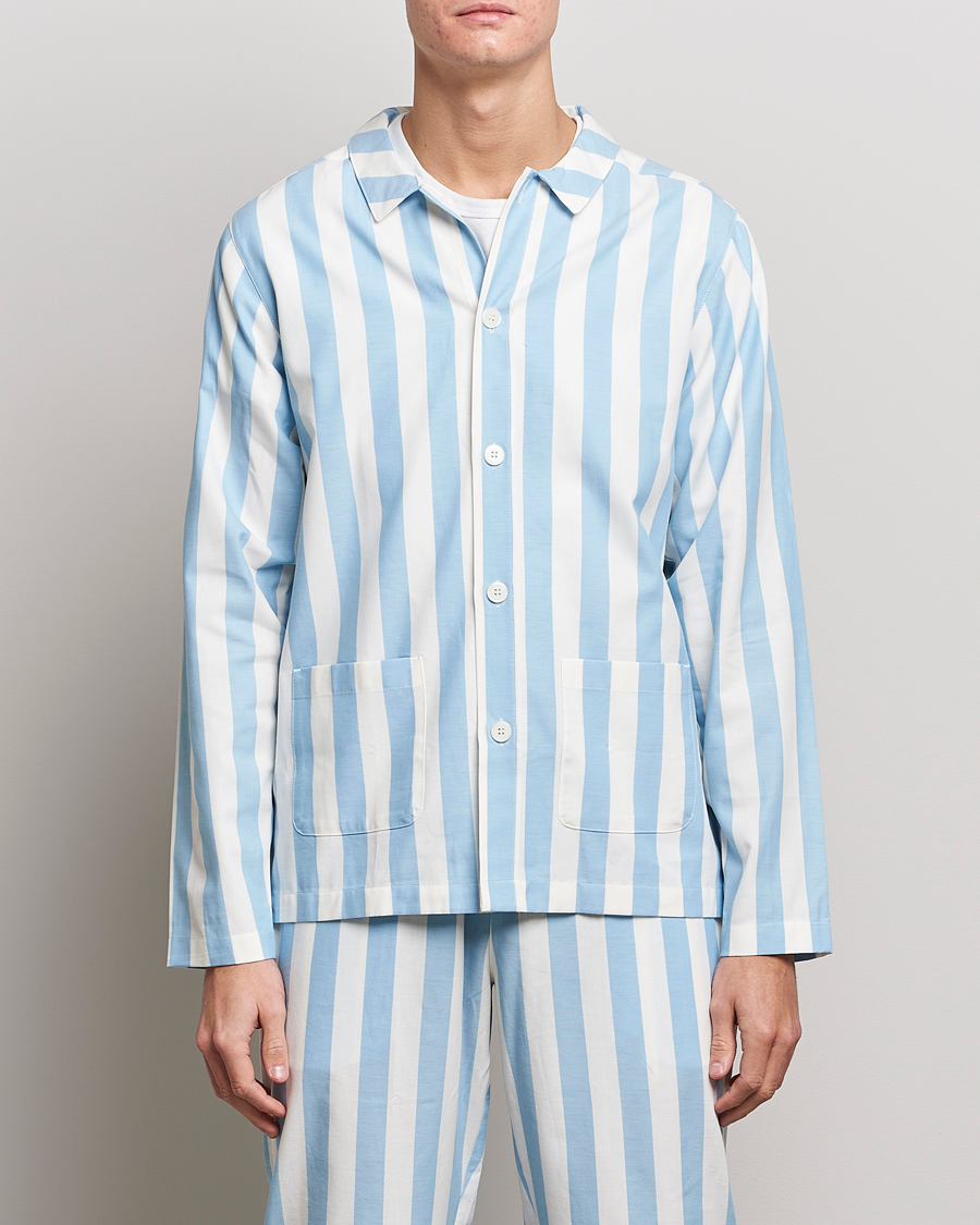 Mies | Yöpuvut ja kylpytakit | Nufferton | Uno Striped Pyjama Set Blue/White