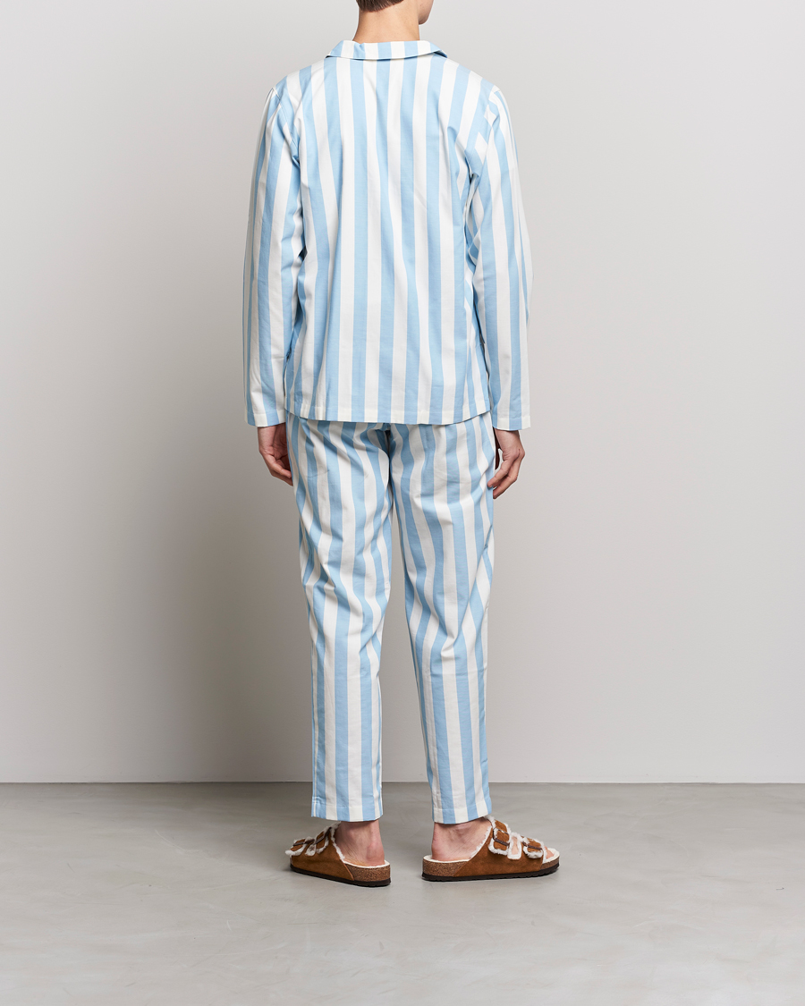 Mies | Yöpuvut ja kylpytakit | Nufferton | Uno Striped Pyjama Set Blue/White