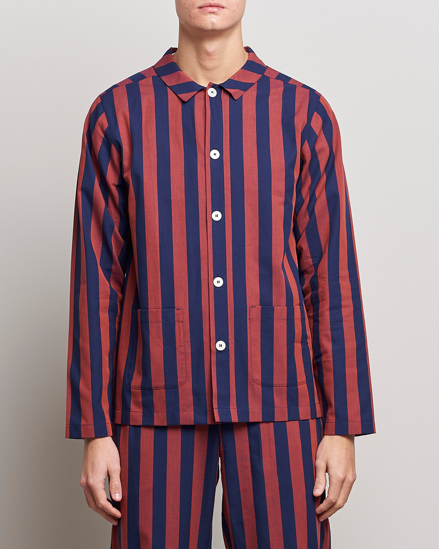 Mies |  | Nufferton | Uno Striped Pyjama Set Blue/Red