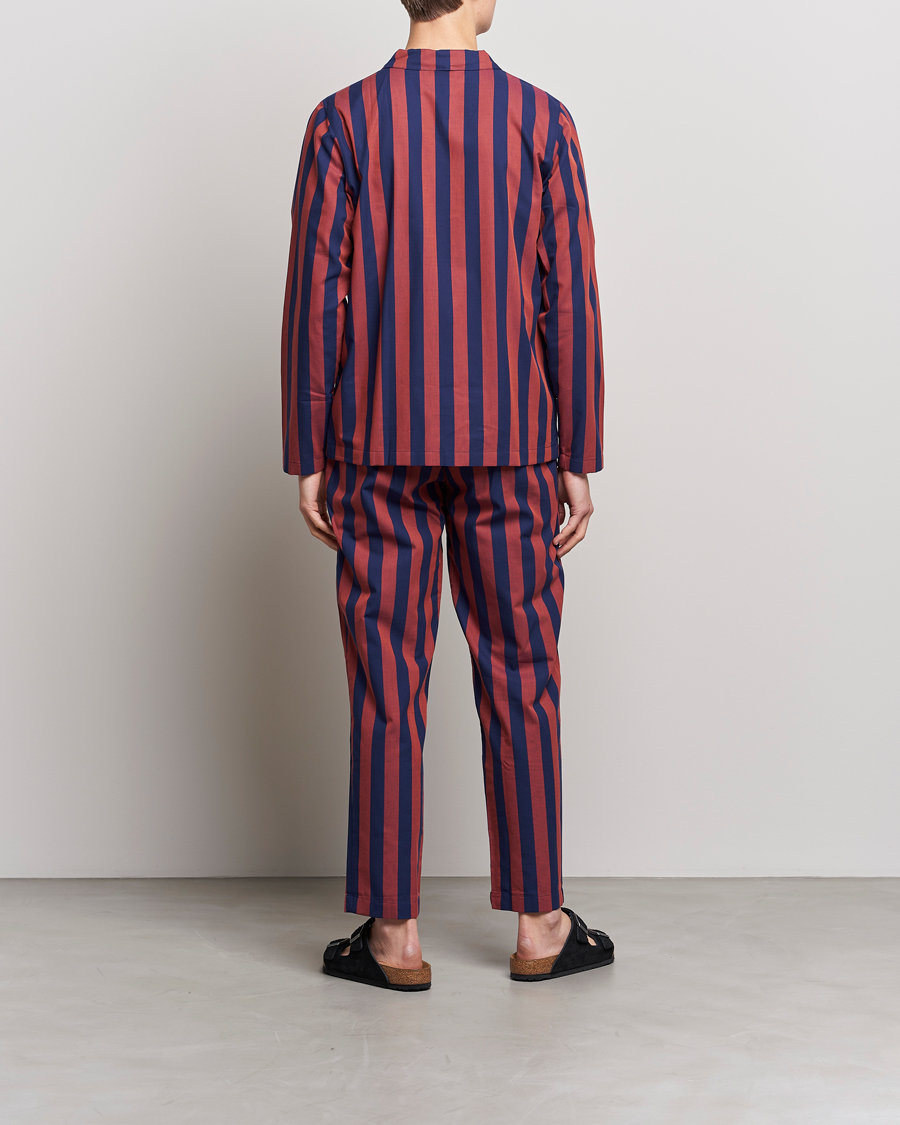 Mies | Yöpuvut ja kylpytakit | Nufferton | Uno Striped Pyjama Set Blue/Red