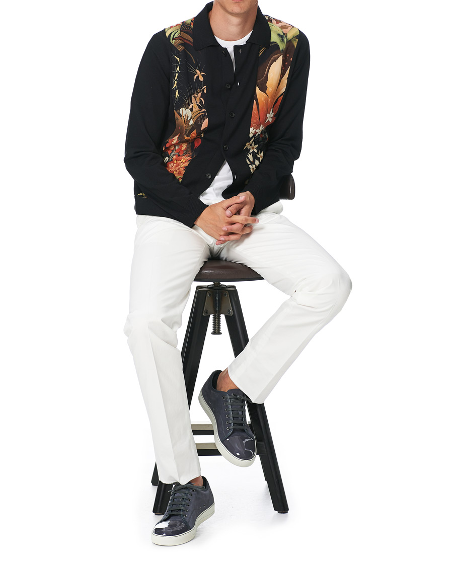 Mies | Lanvin Patent Cap Toe Sneaker Slate Grey | Lanvin | Patent Cap Toe Sneaker Slate Grey