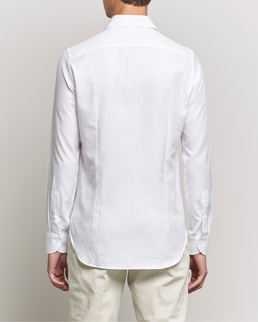 Mies | Kauluspaidat | Canali | Slim Fit Cotton Shirt White