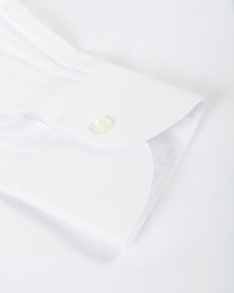 Mies | Kauluspaidat | Canali | Slim Fit Cotton Shirt White