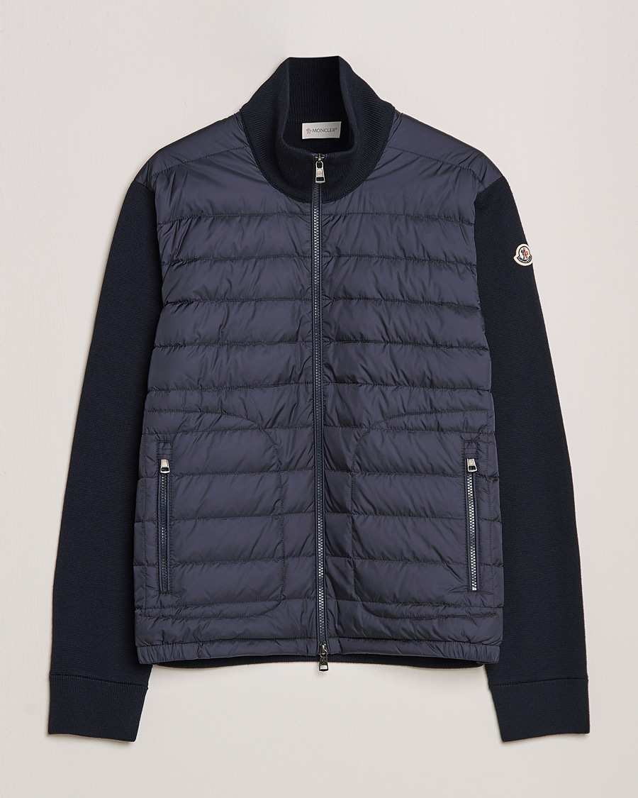 Mies | Puserot | Moncler | Hybrid Zip Cardigan Navy
