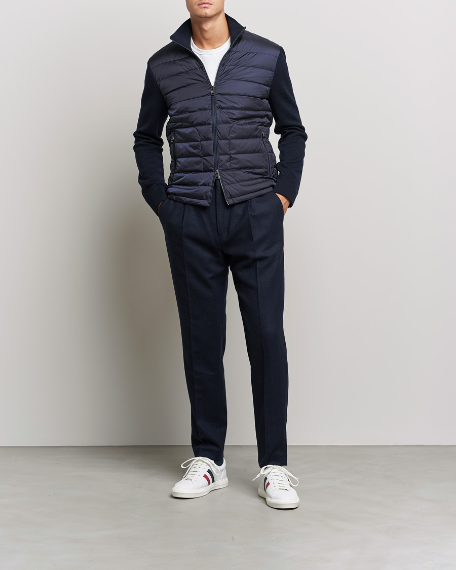 Mies | Puserot | Moncler | Hybrid Zip Cardigan Navy