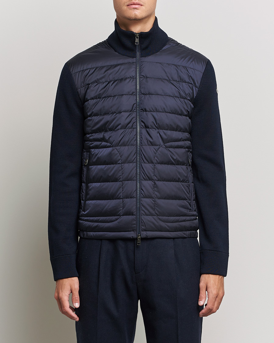 Mies | Full-zip | Moncler | Hybrid Zip Sweater Navy