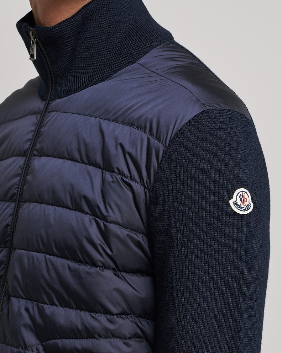 Mies | Puserot | Moncler | Hybrid Zip Cardigan Navy