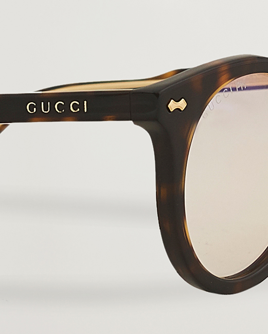Mies | Pyöreät aurinkolasit | Gucci | GG0736S Photochromic Sunglasses Shiny Dark Havana