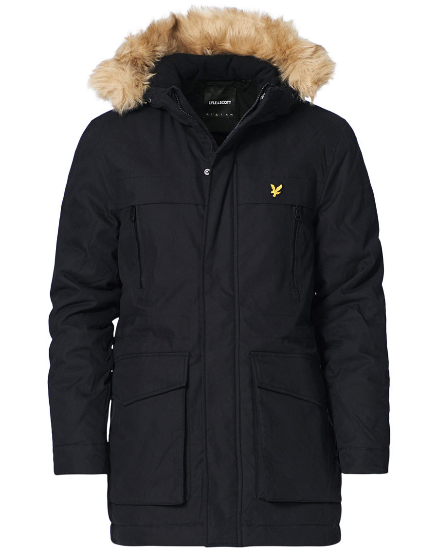 Mies | Takit | Lyle & Scott | Winter Weight Micro Fleece Parka Black