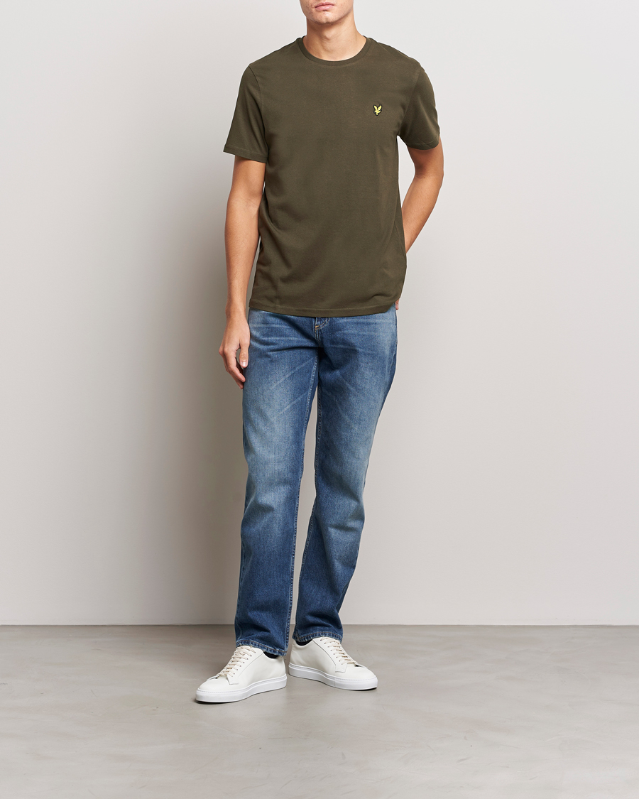 Mies | T-paidat | Lyle & Scott | Cotton Crew Neck T-Shirt Olive
