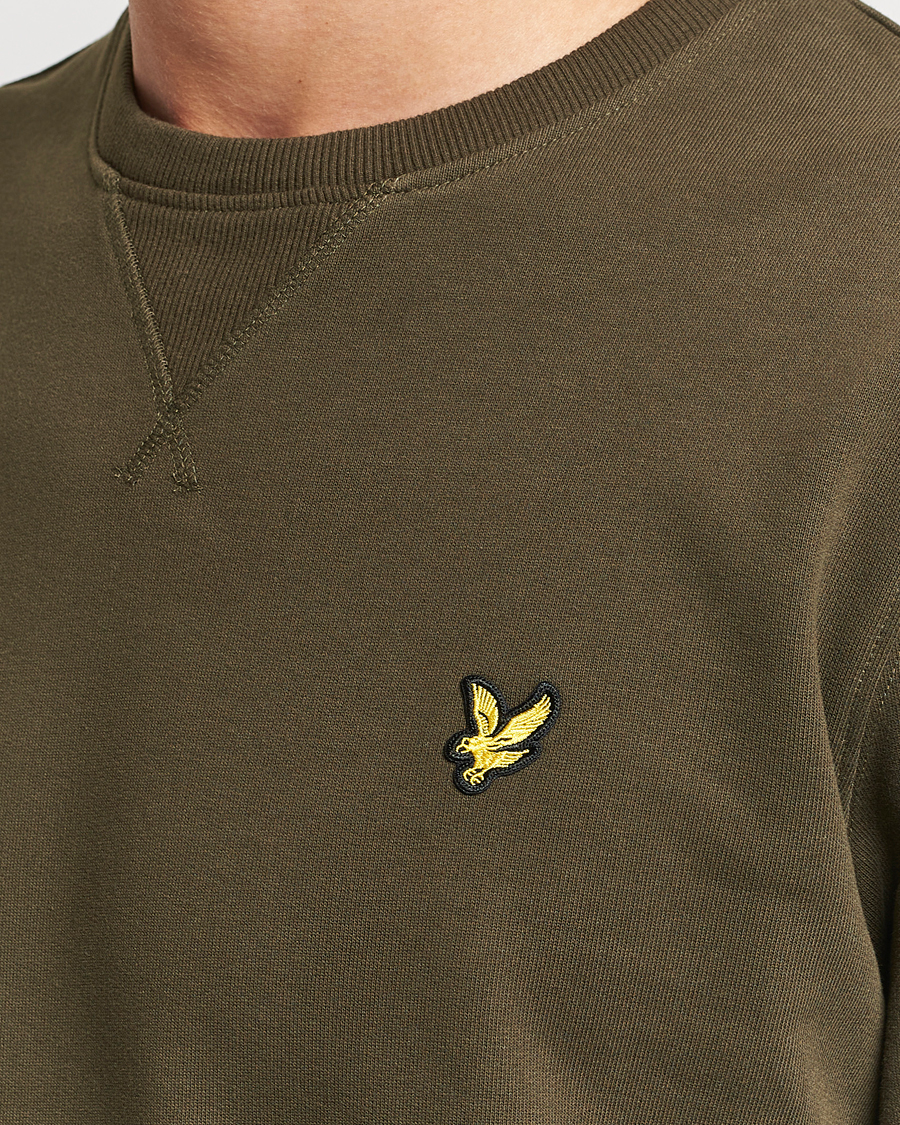Mies | Puserot | Lyle & Scott | Organic Cotton Crew Neck Olive