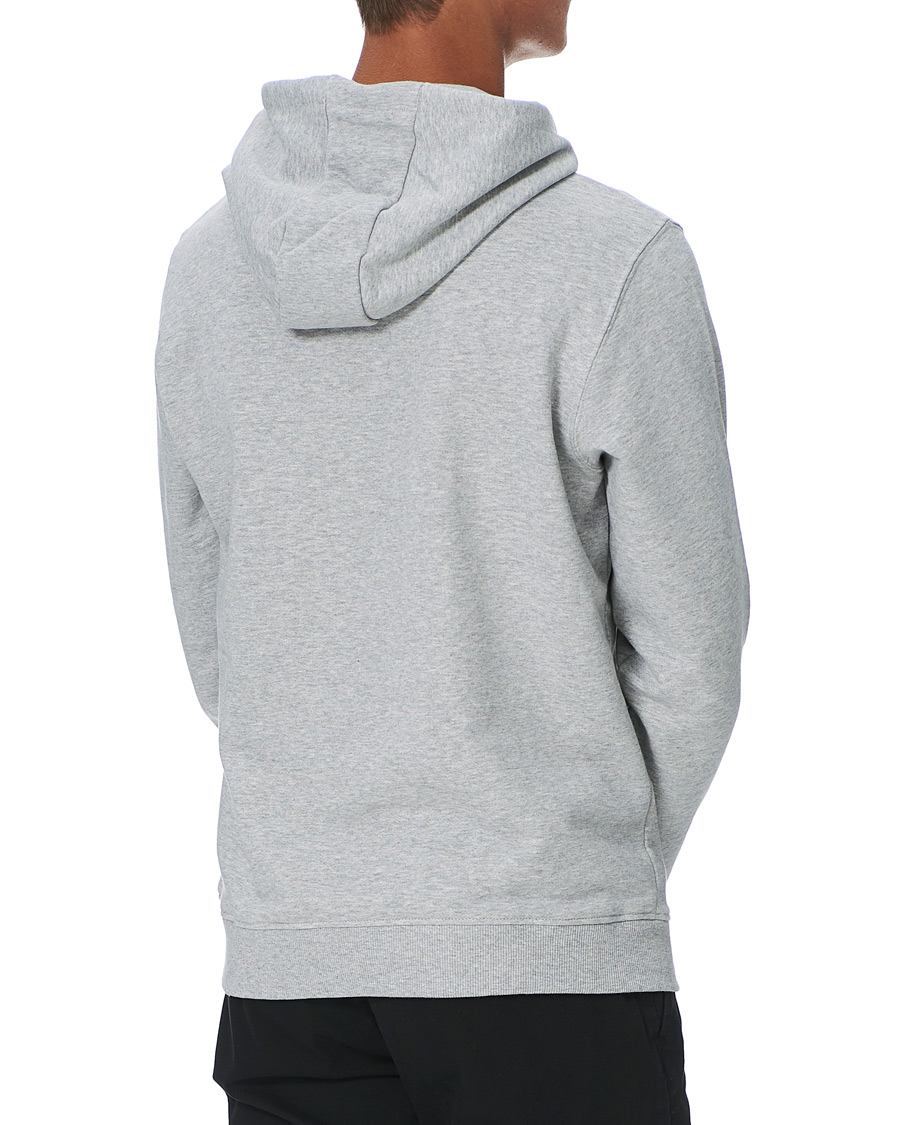 Mies | Puserot | Lyle & Scott | Organic Cotton Pullover Hoodie Light Grey Melange