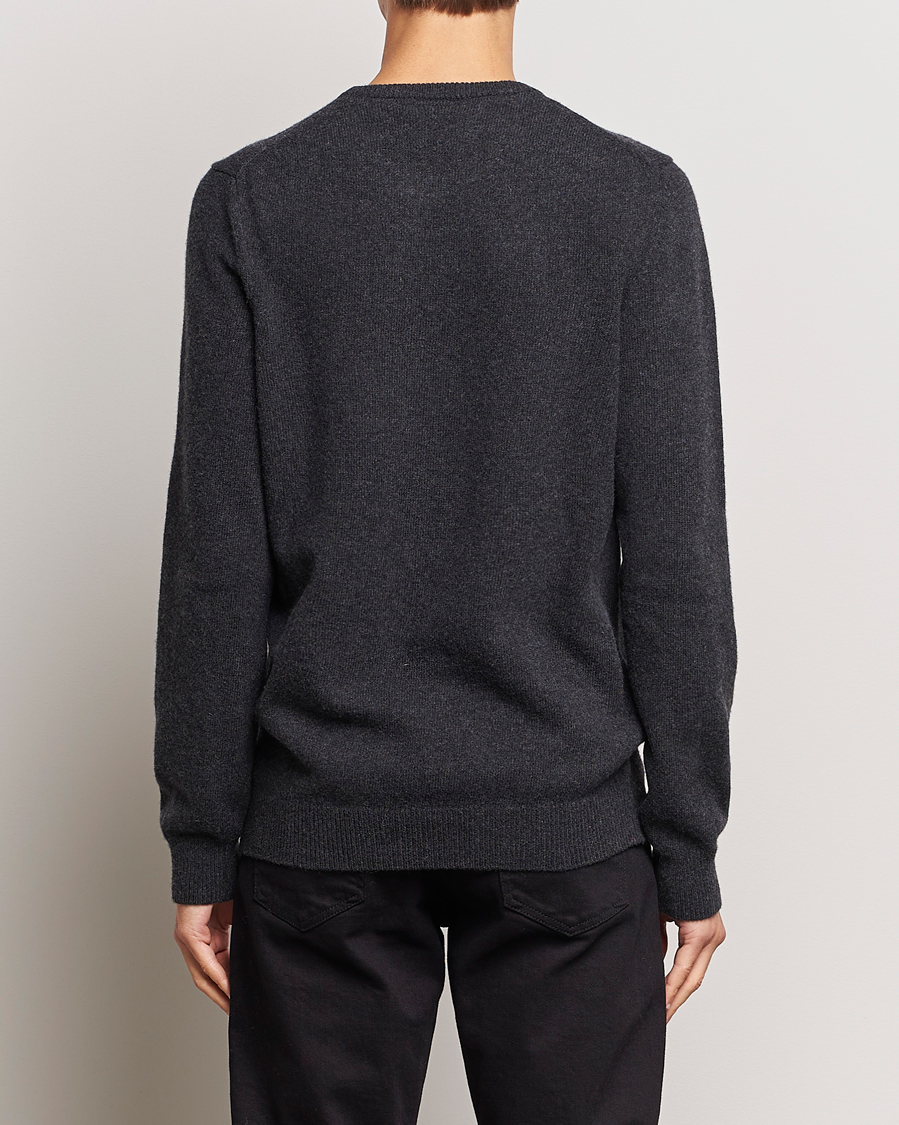 Mies | Puserot | Lyle & Scott | Lambswool Crew Neck Pullover Charcoal Marl