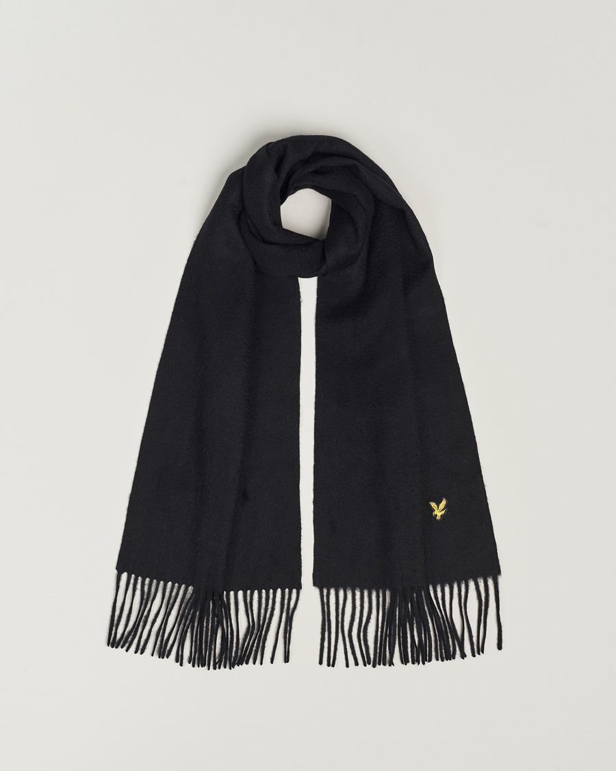 Mies | Lyle & Scott Lambswool Scarf True Black | Lyle & Scott | Lambswool Scarf True Black